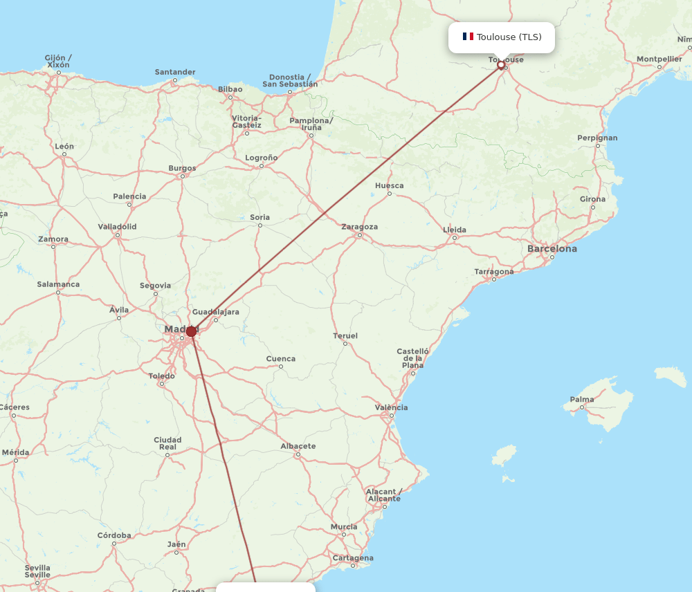 LEI-TLS flight routes