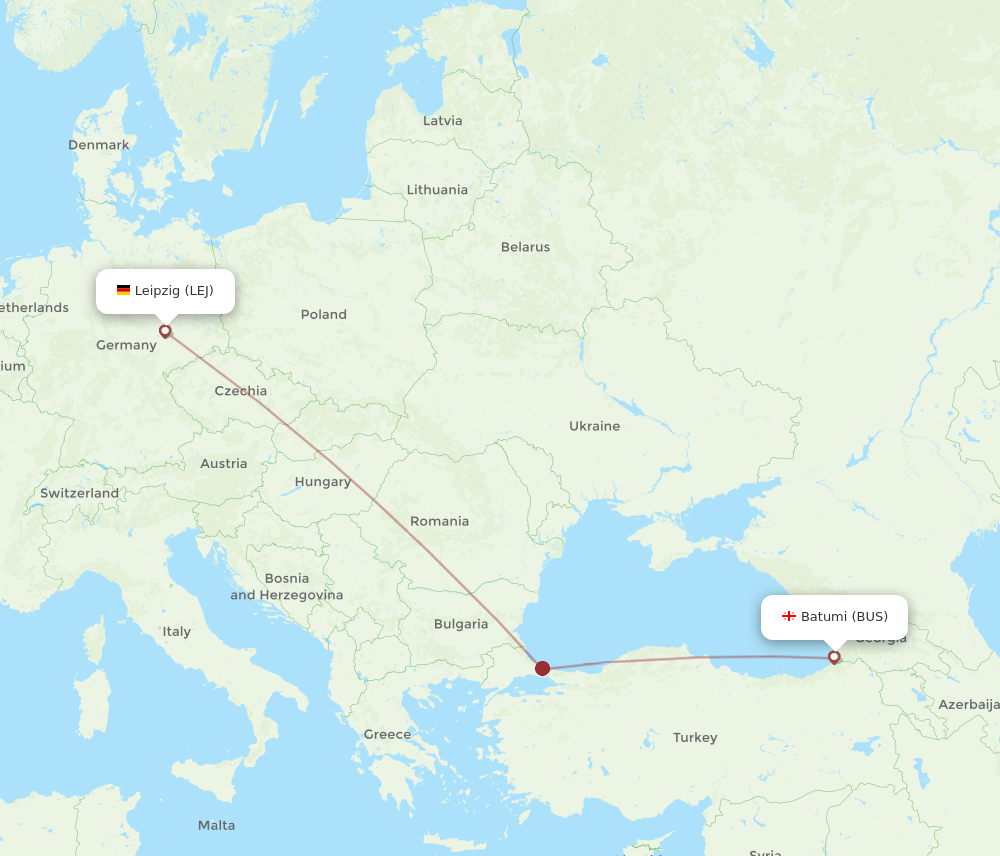 LEJ-BUS flight routes