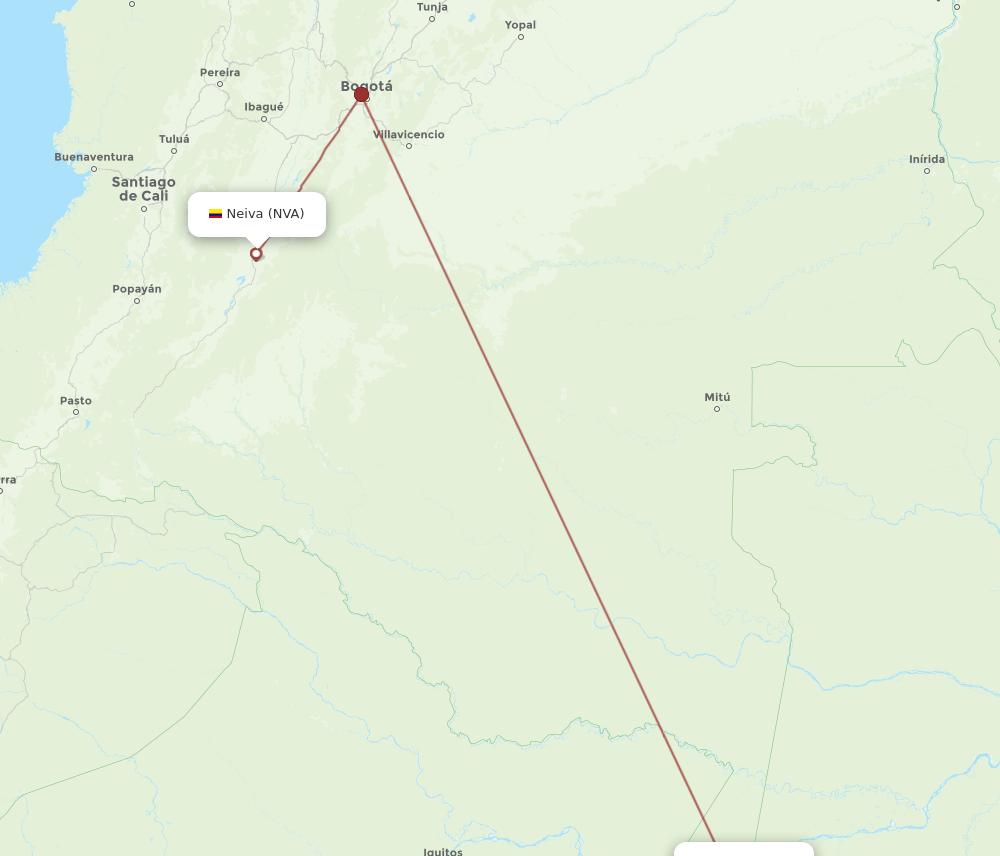 LET-NVA flight routes