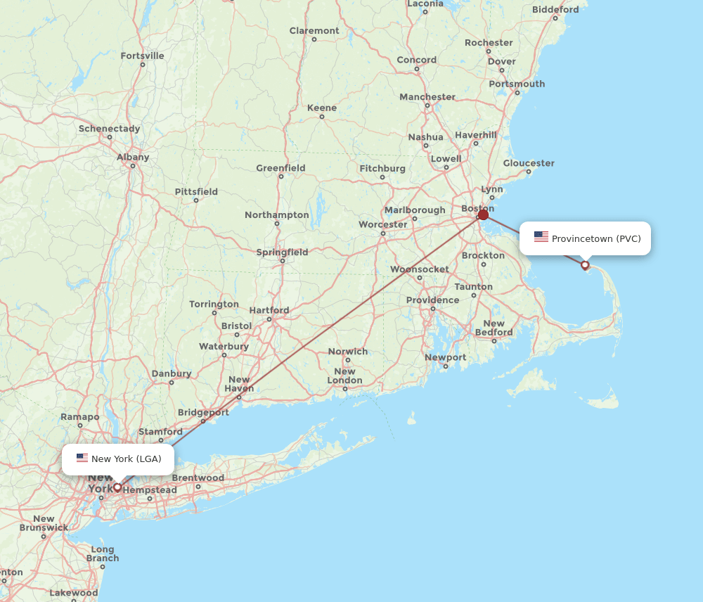 LGA-PVC flight routes