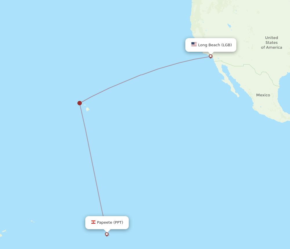 LGB-PPT flight routes