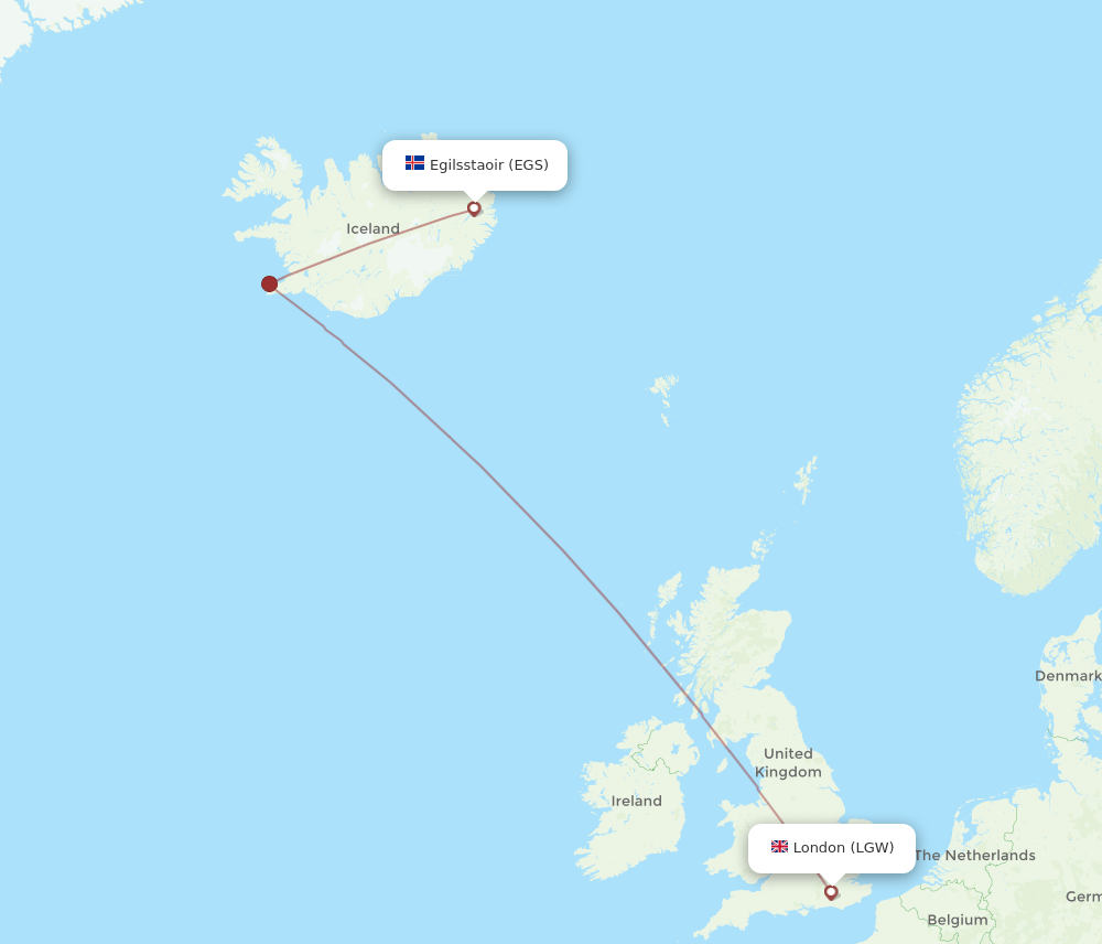 LGW-EGS flight routes