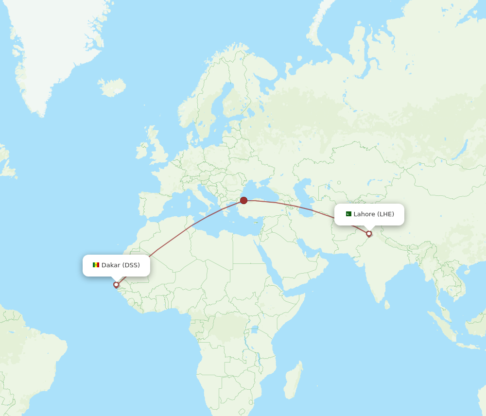 LHE-DSS flight routes