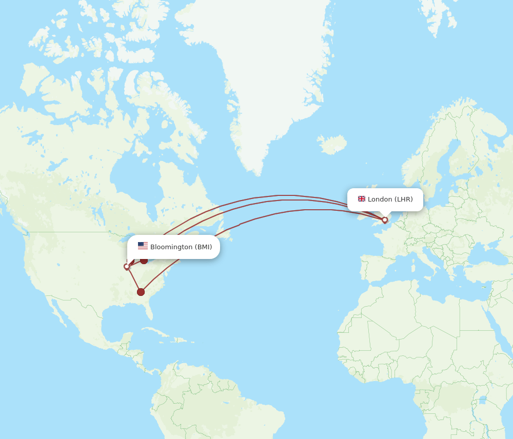 LHR-BMI flight routes