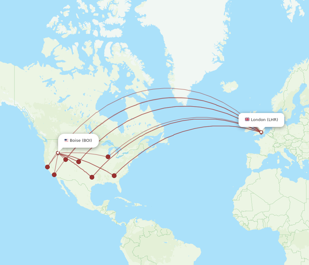 LHR-BOI flight routes