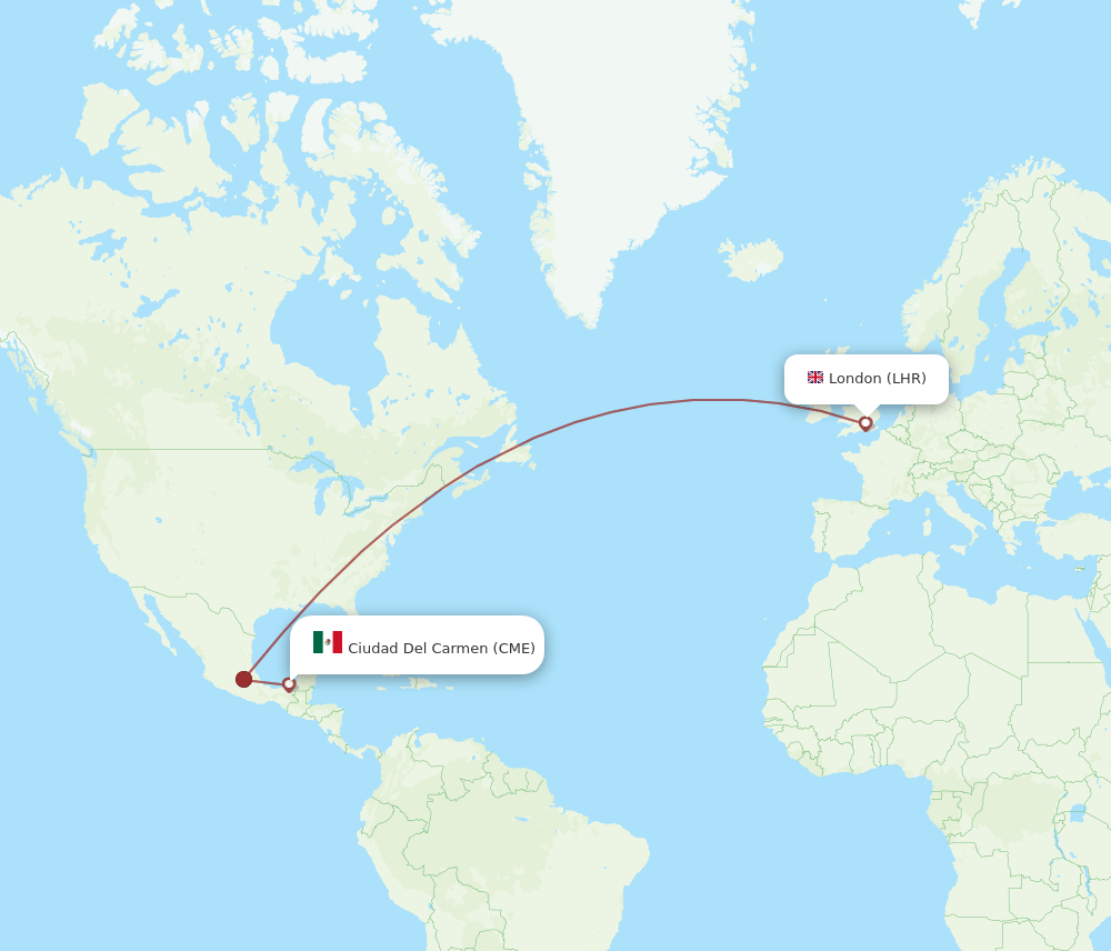 LHR-CME flight routes
