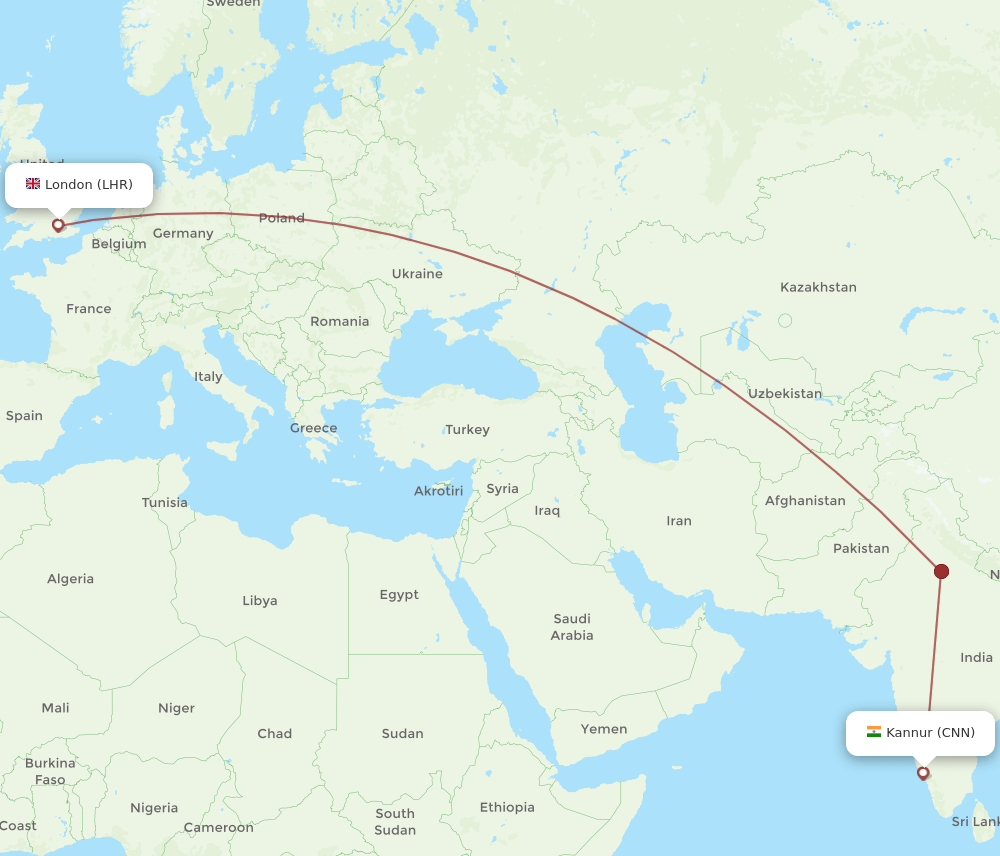 LHR-CNN flight routes