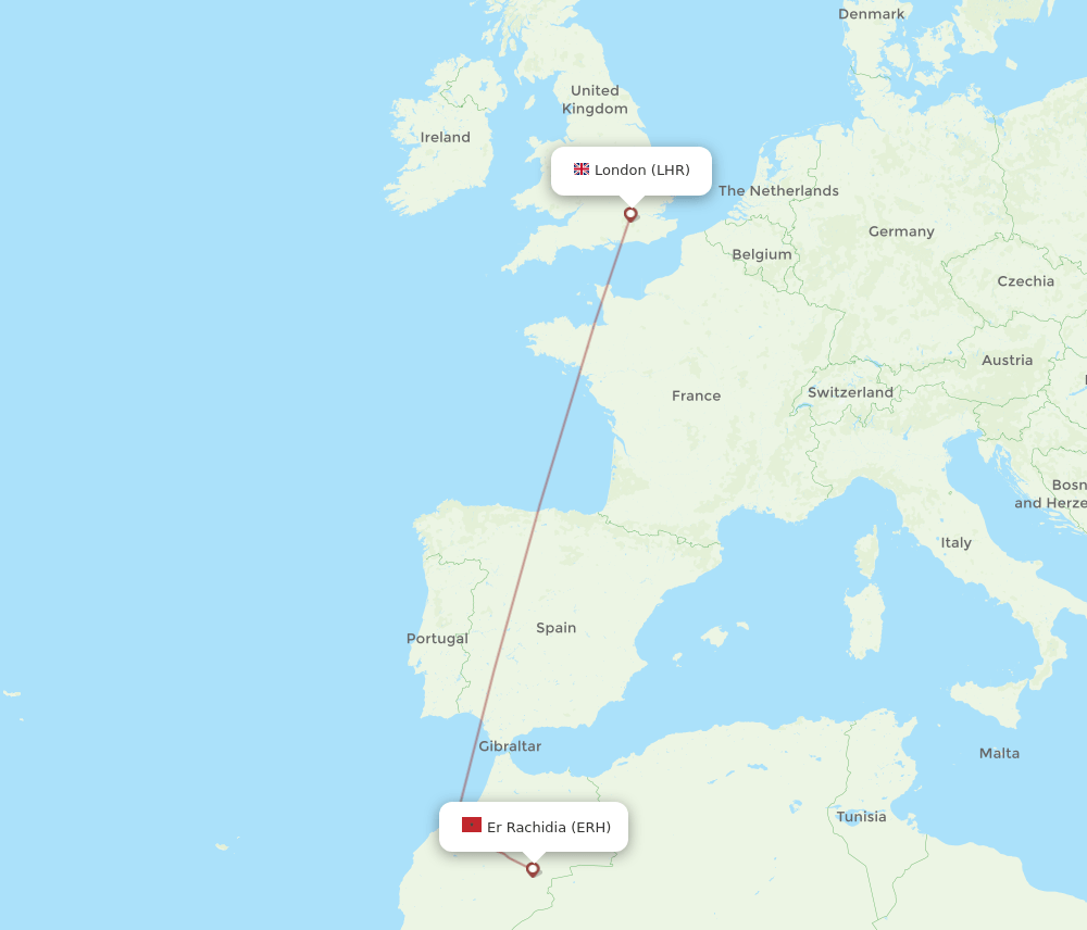 LHR-ERH flight routes