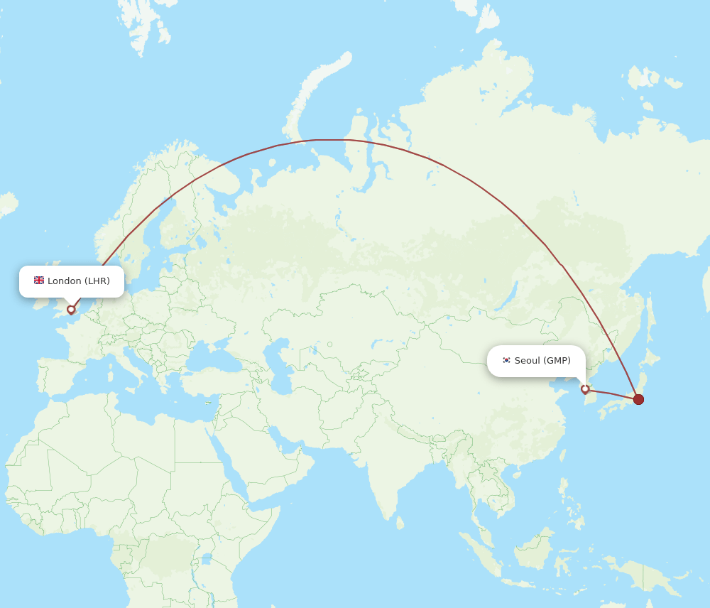 LHR-GMP flight routes