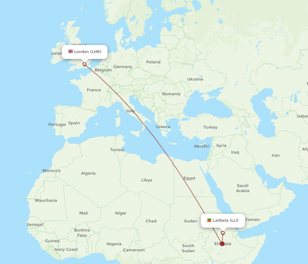 LHR-LLI flight routes
