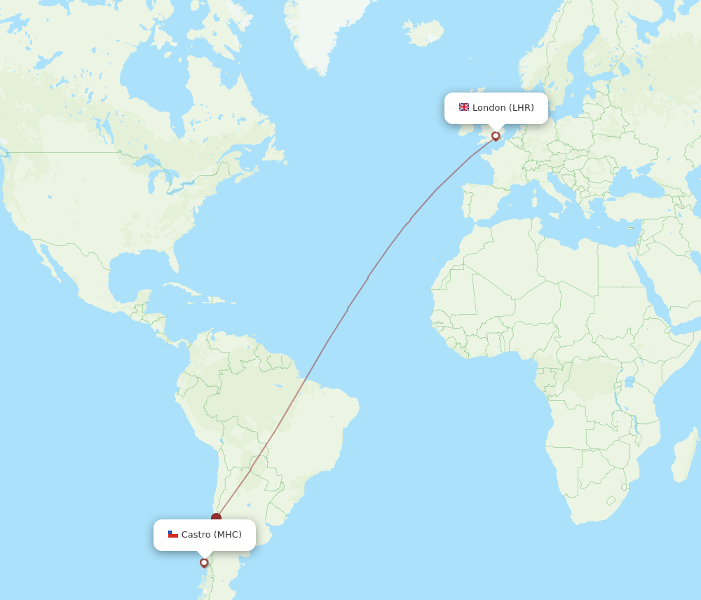 LHR-MHC flight routes