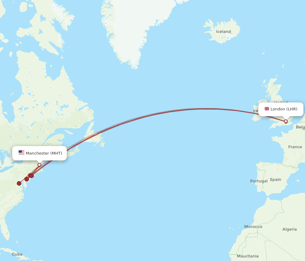 LHR-MHT flight routes