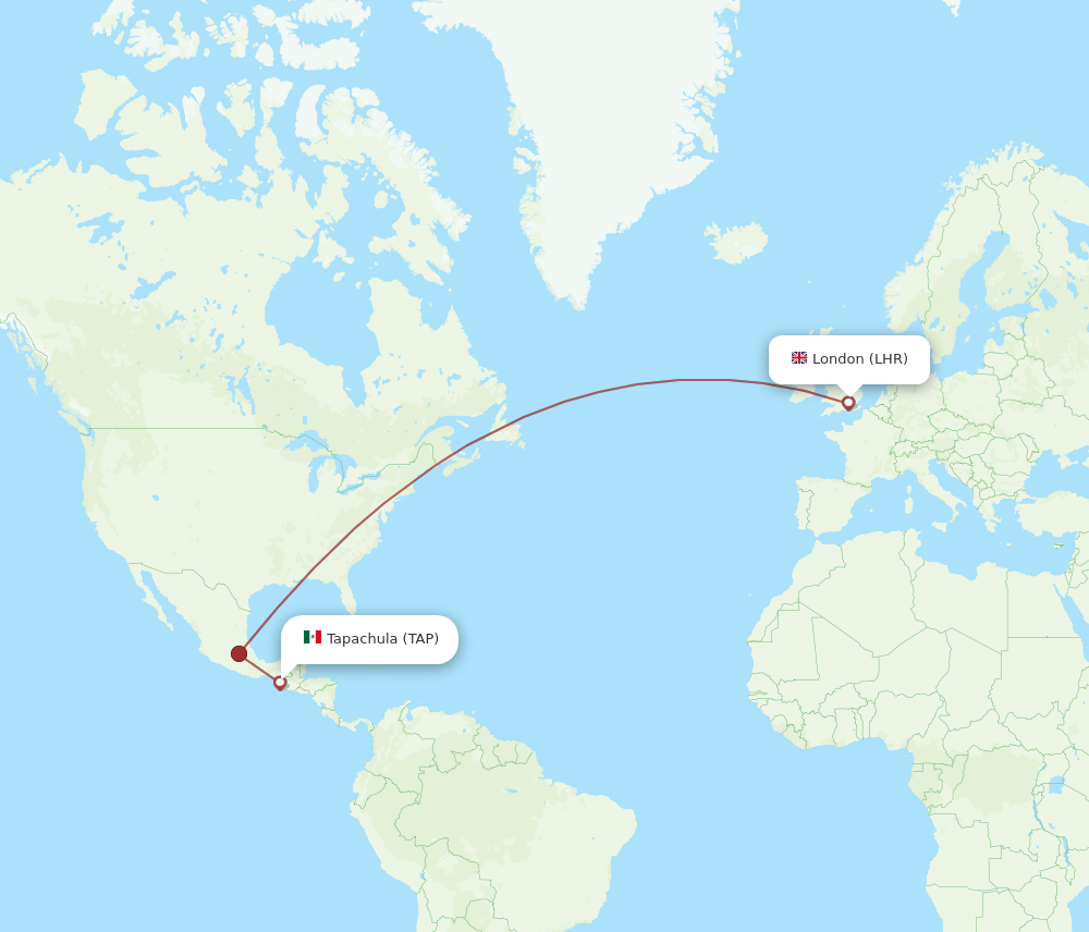 LHR-TAP flight routes