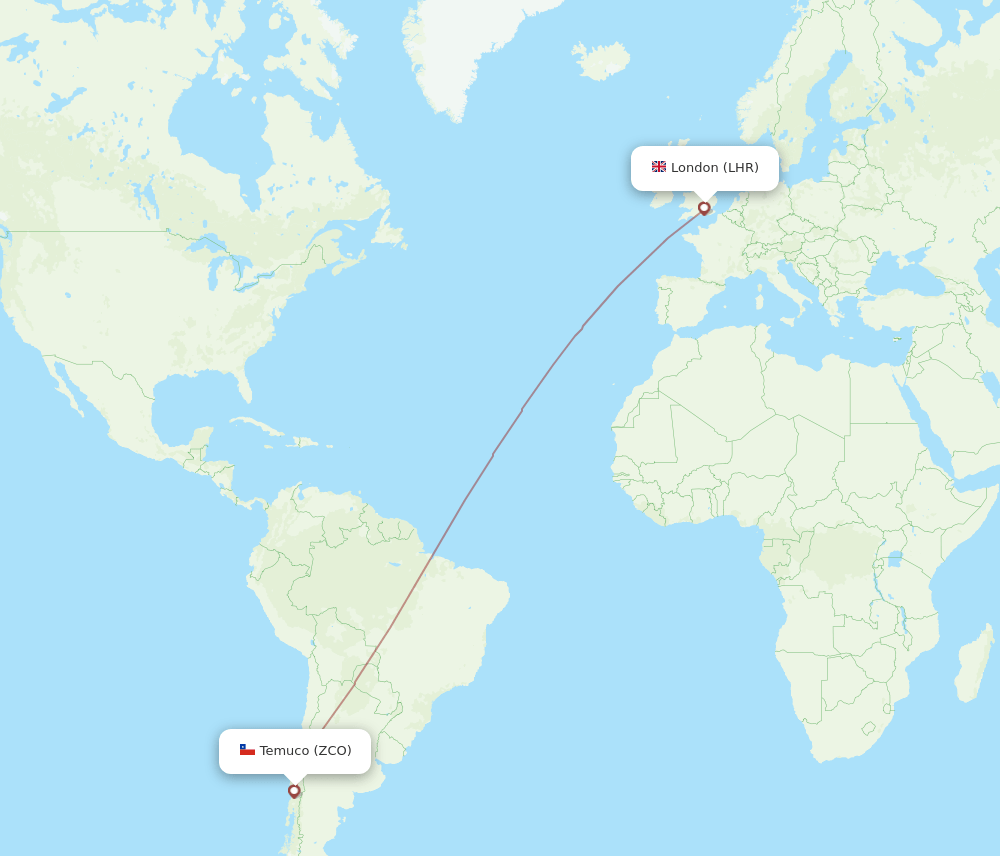 LHR-ZCO flight routes