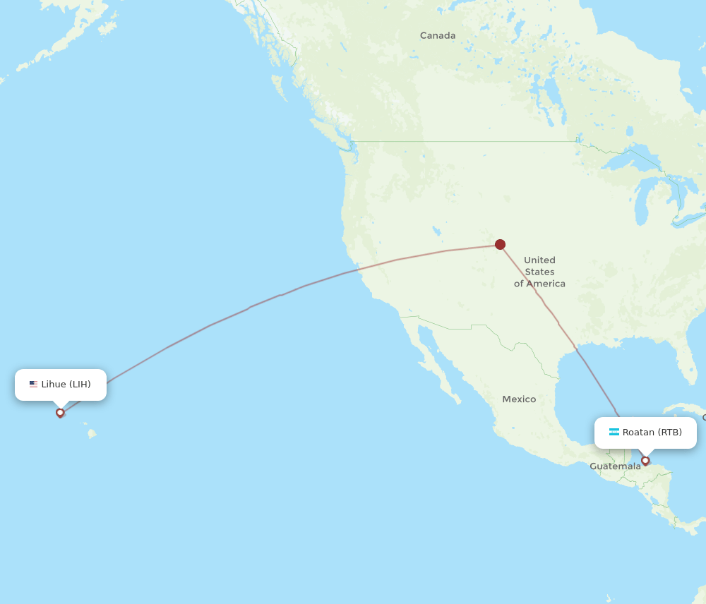 LIH-RTB flight routes
