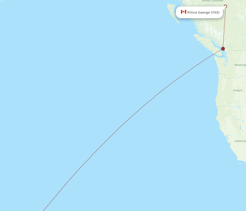 LIH-YXS flight routes