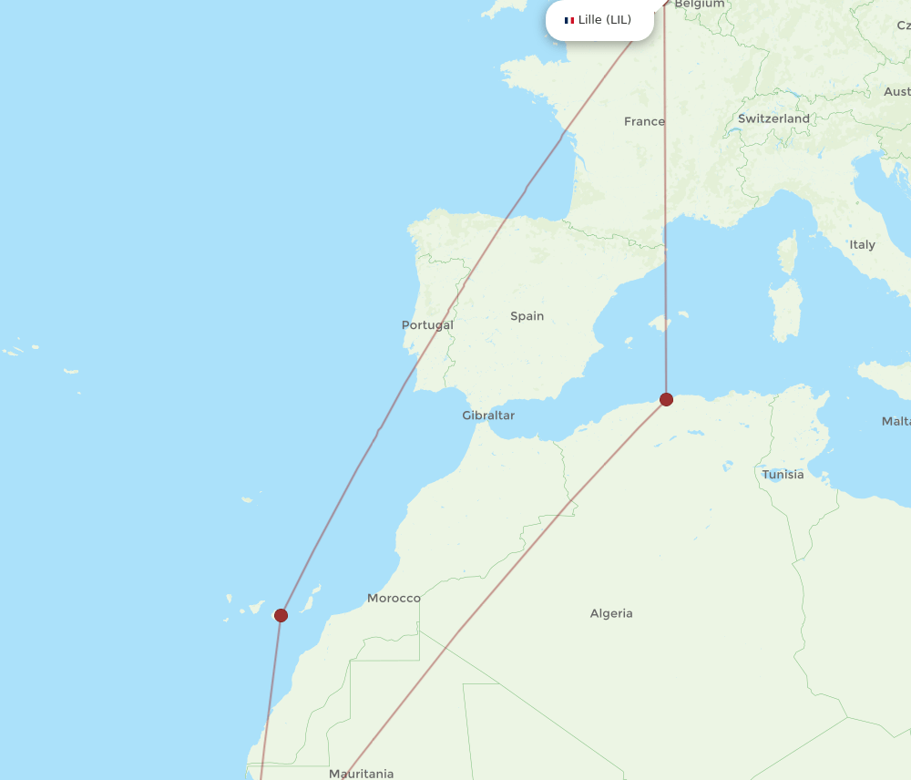 LIL-DSS flight routes