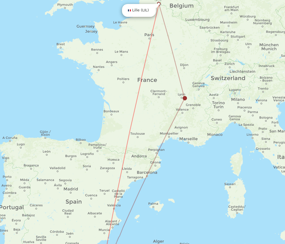 LIL-TLM flight routes