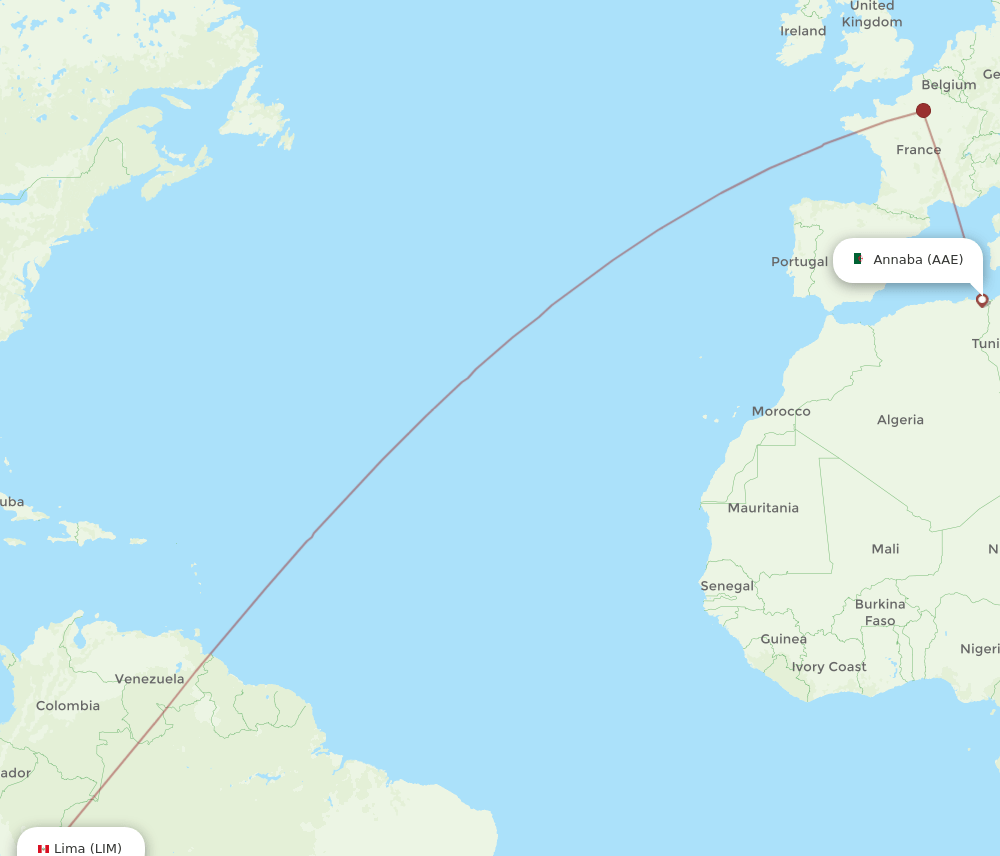 LIM-AAE flight routes