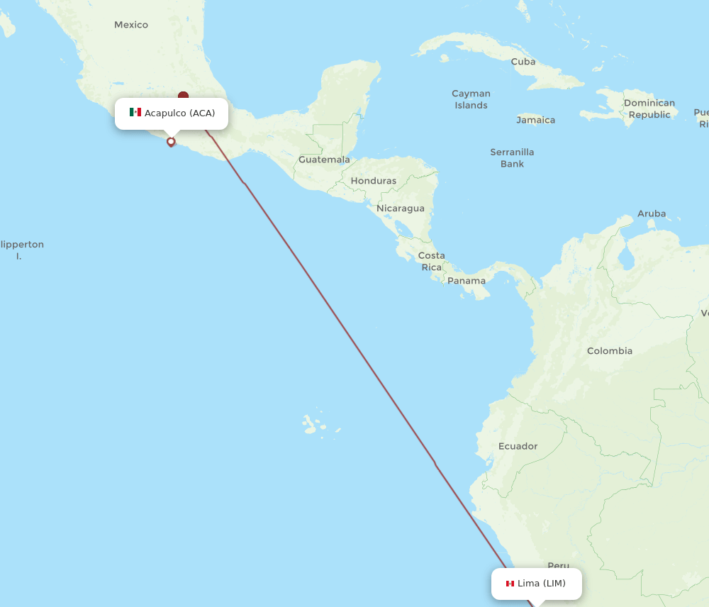 LIM-ACA flight routes