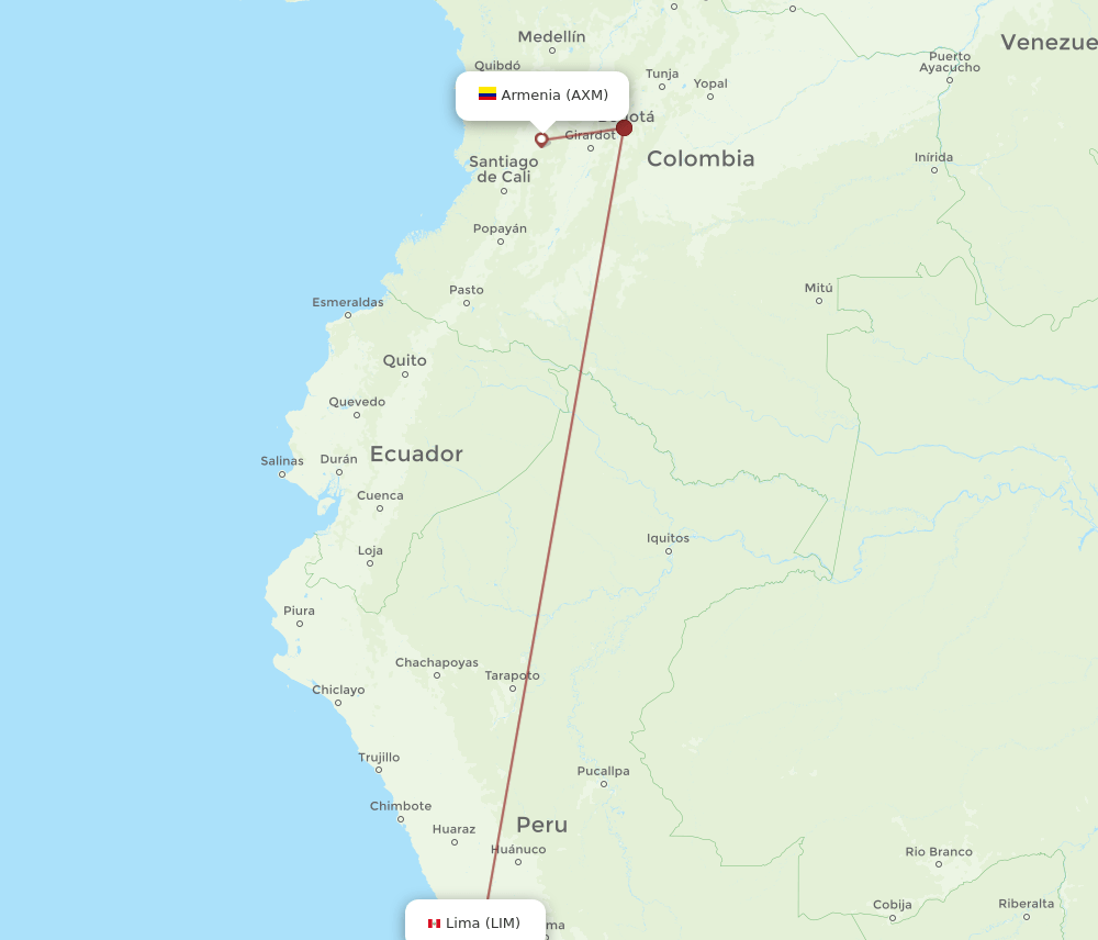 LIM-AXM flight routes
