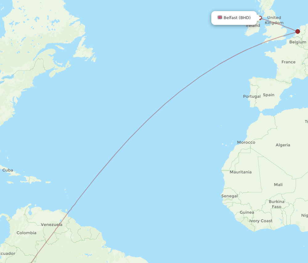 LIM-BHD flight routes