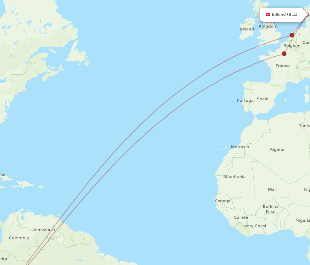 LIM-BLL flight routes
