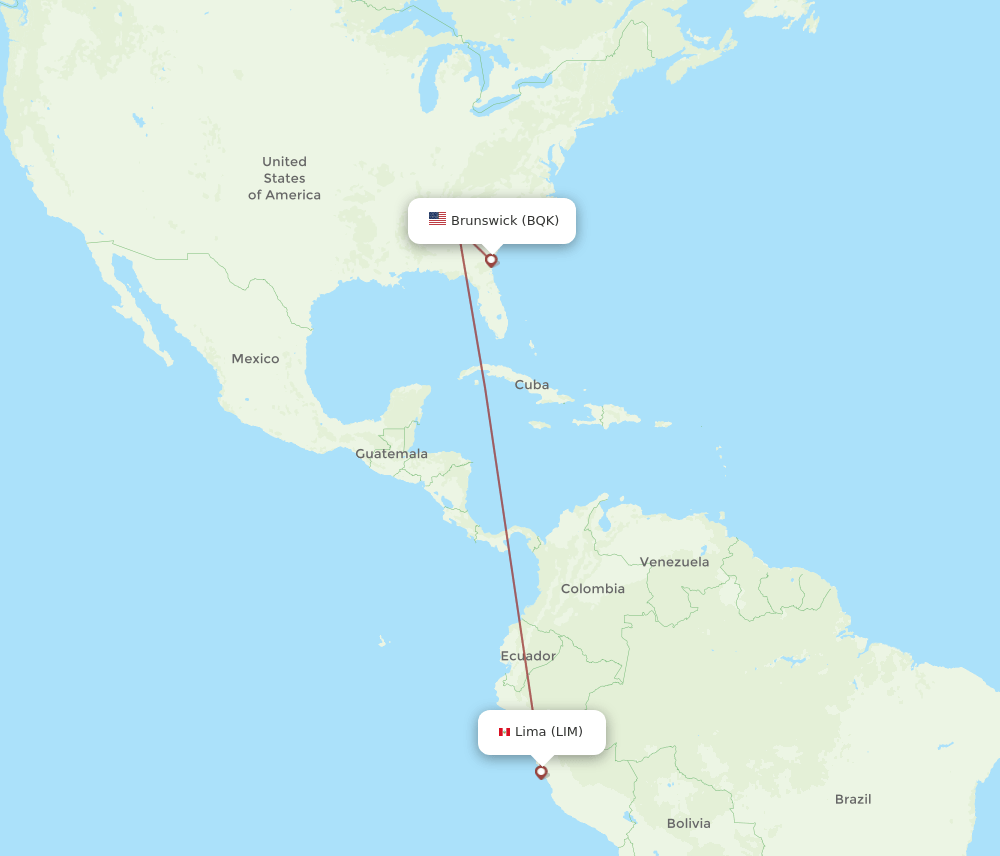LIM-BQK flight routes