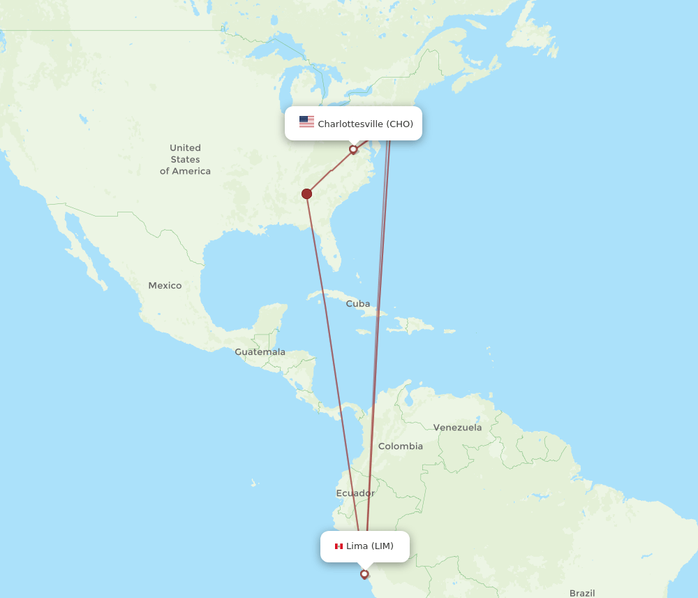 LIM-CHO flight routes