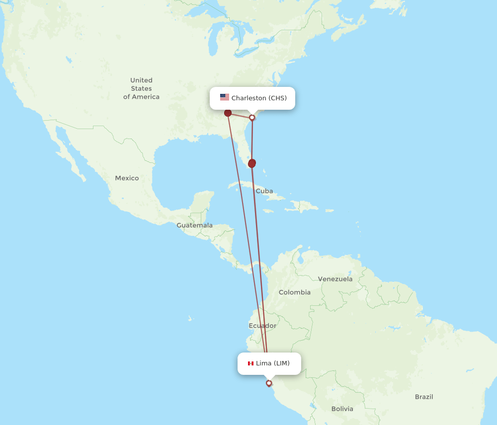 LIM-CHS flight routes