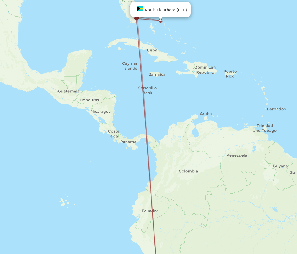 LIM-ELH flight routes