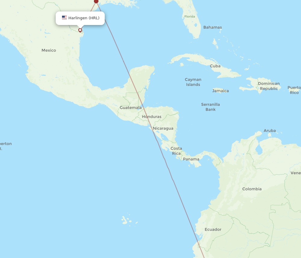 LIM to HRL flights and routes map