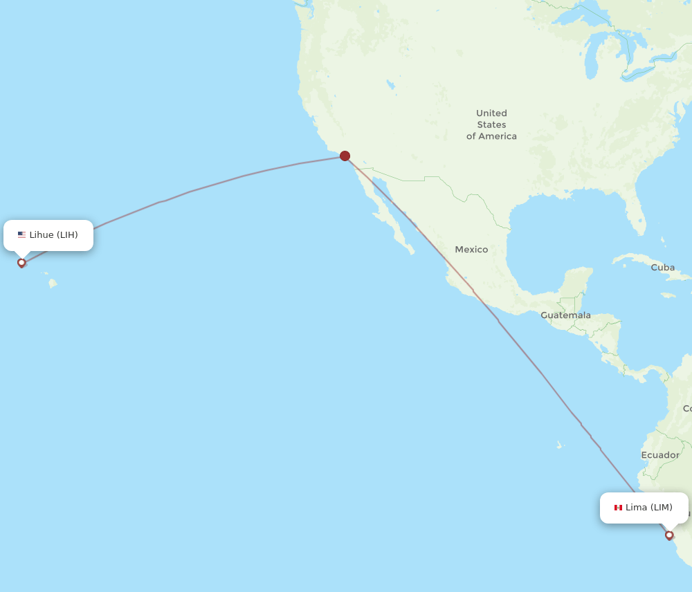 LIM-LIH flight routes