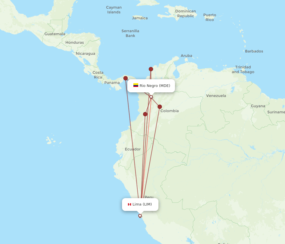 LIM-MDE flight routes