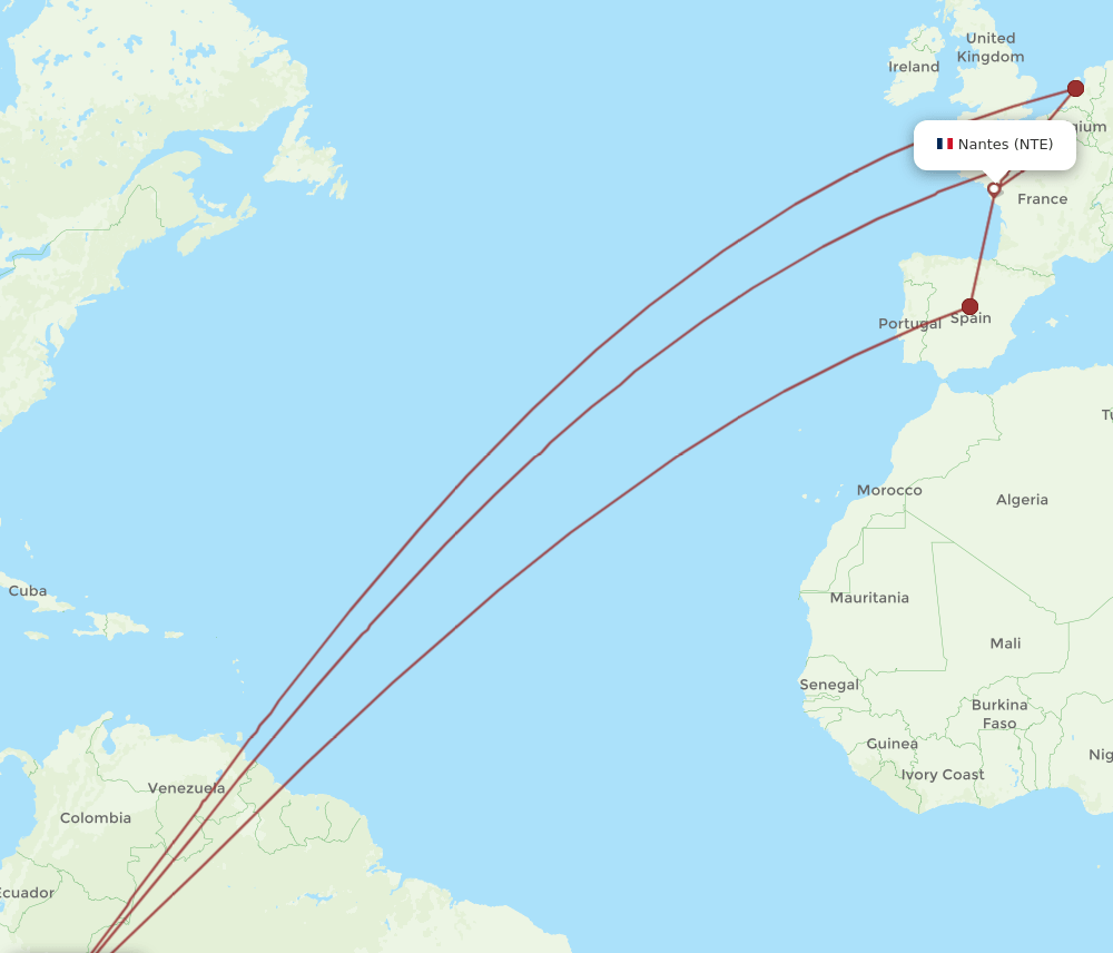 LIM-NTE flight routes