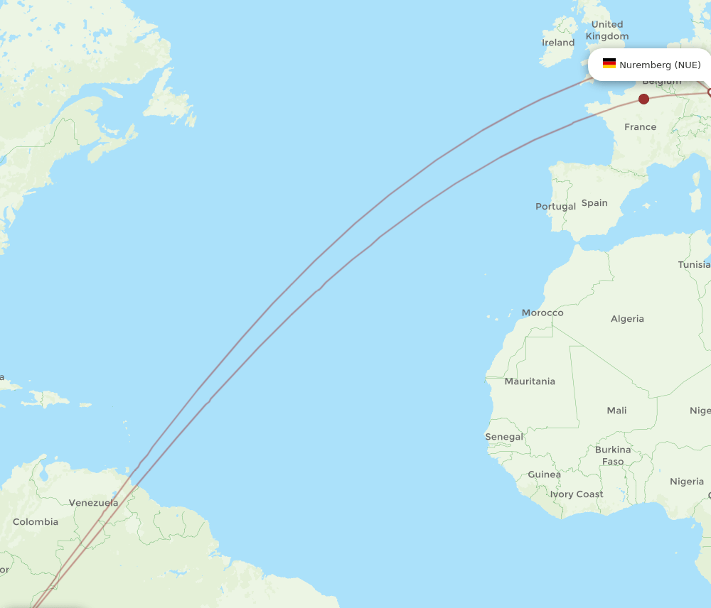 LIM-NUE flight routes