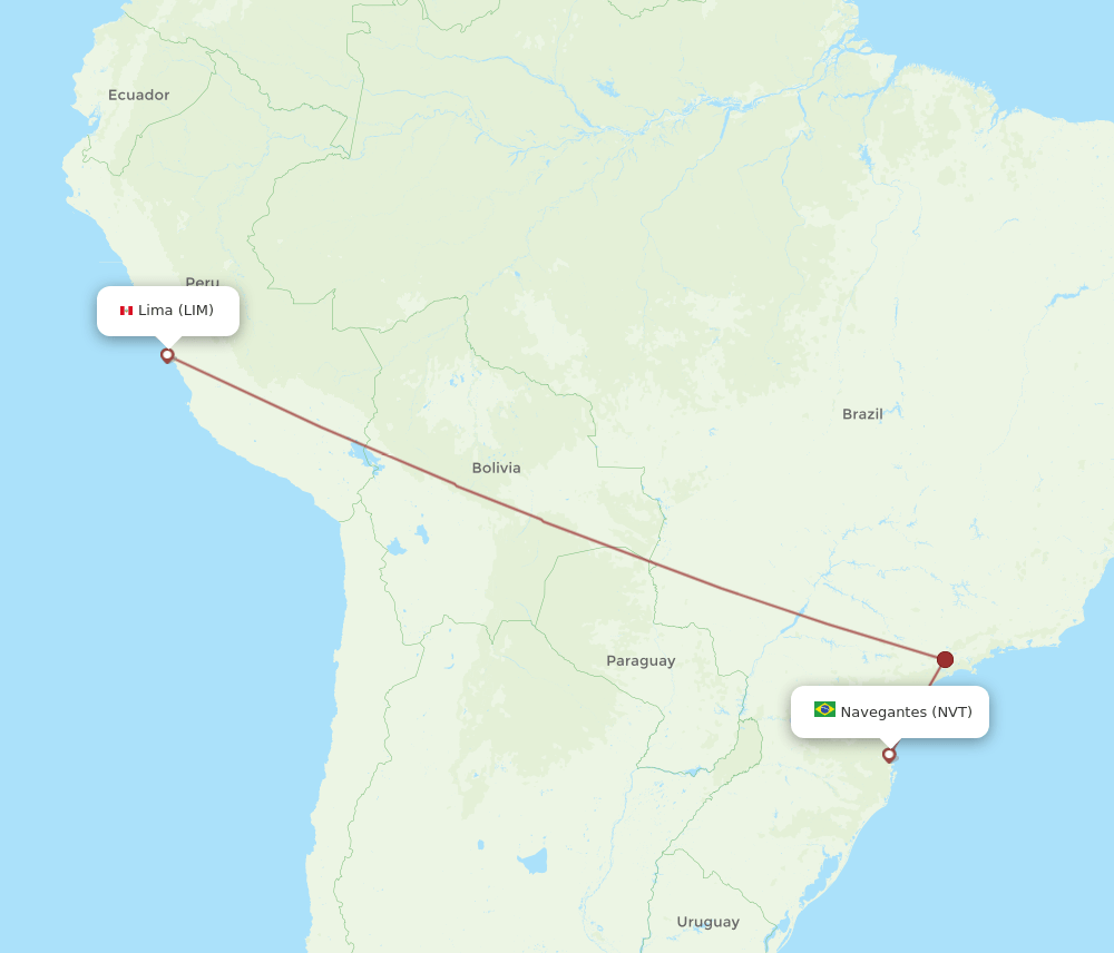 LIM-NVT flight routes