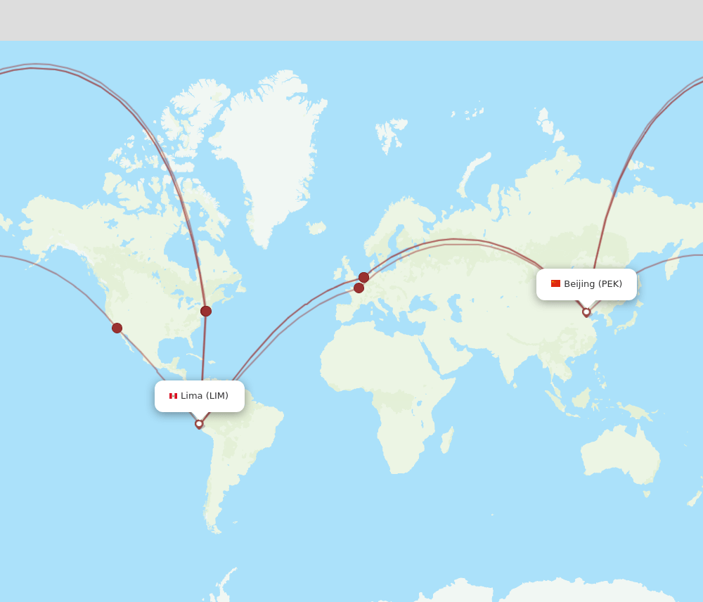 Flights From Lima To Beijing LIM To PEK Flight Routes flights-from-yulin-to-beijing-ylx-to-pek-flight-routes