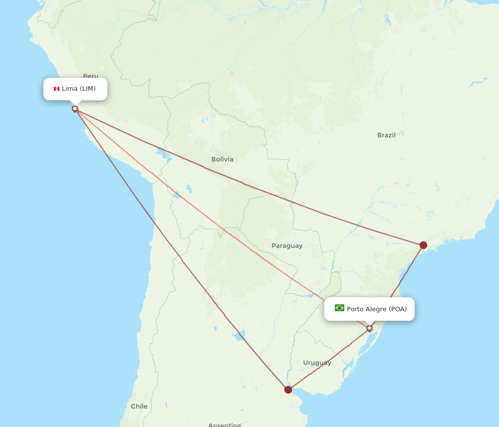 LIM-POA flight routes