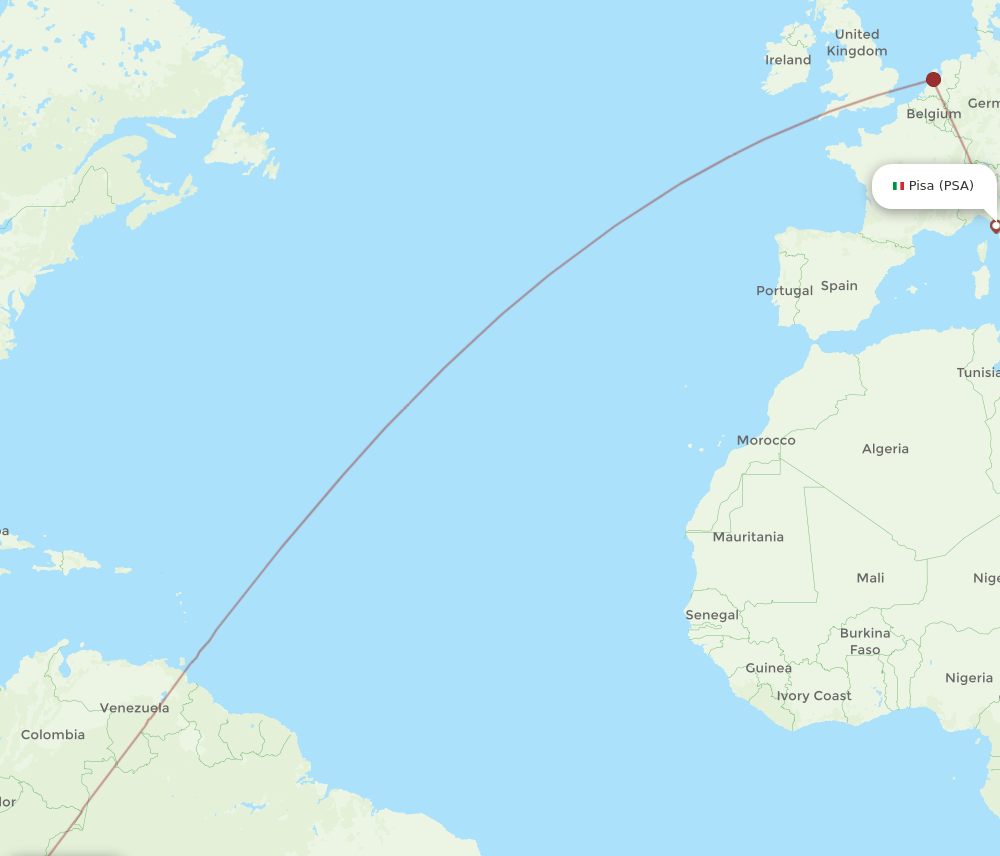 LIM-PSA flight routes