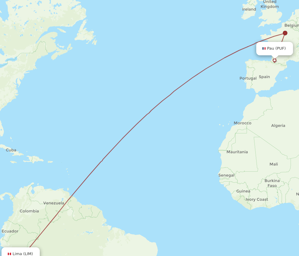 LIM-PUF flight routes