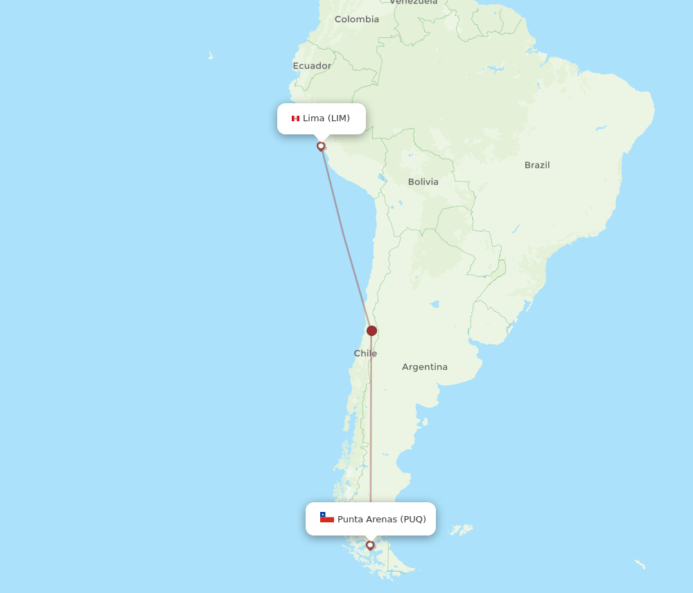 LIM-PUQ flight routes