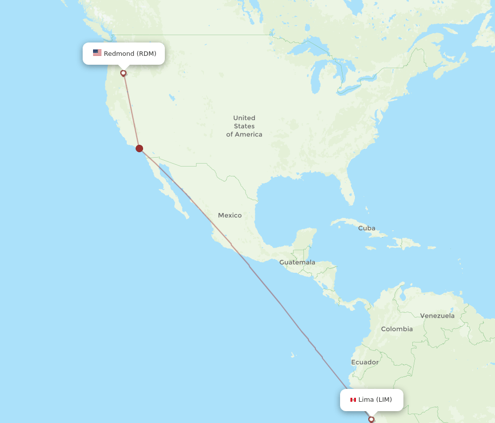 LIM-RDM flight routes