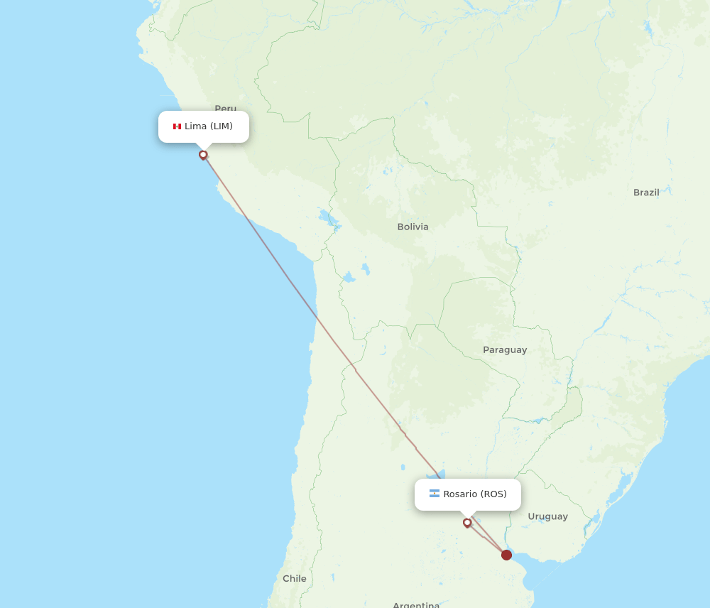 LIM-ROS flight routes