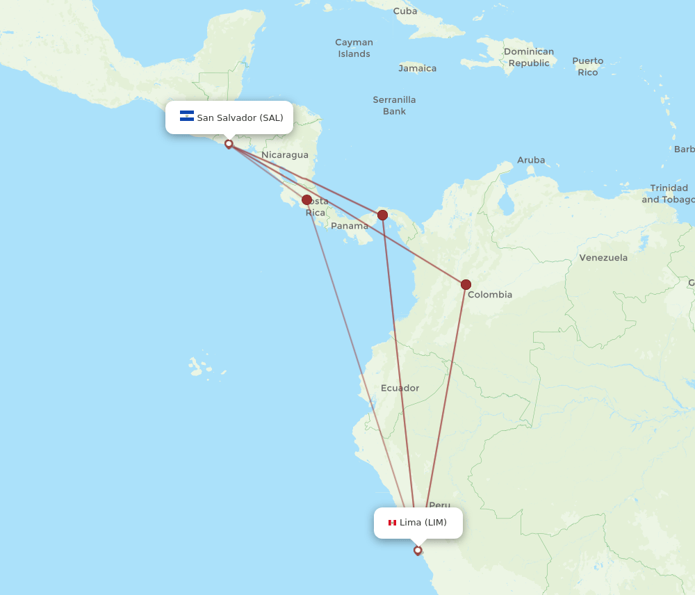 LIM-SAL flight routes