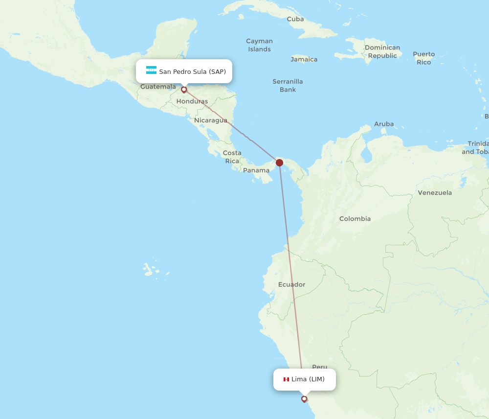 LIM-SAP flight routes
