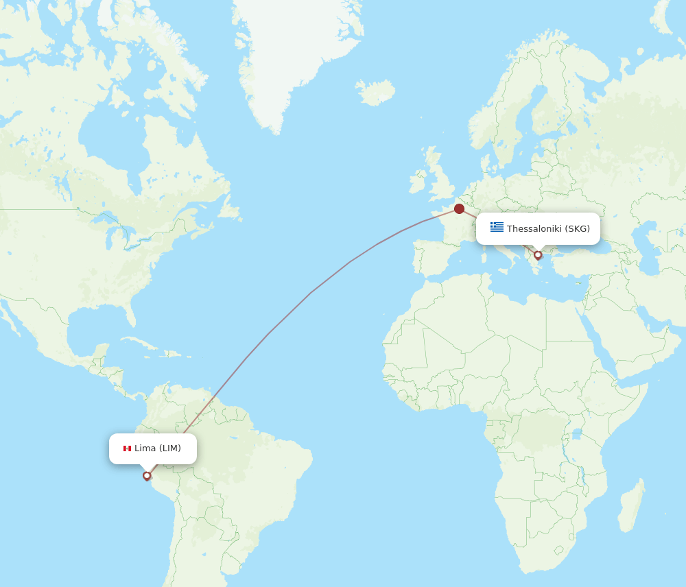 LIM-SKG flight routes