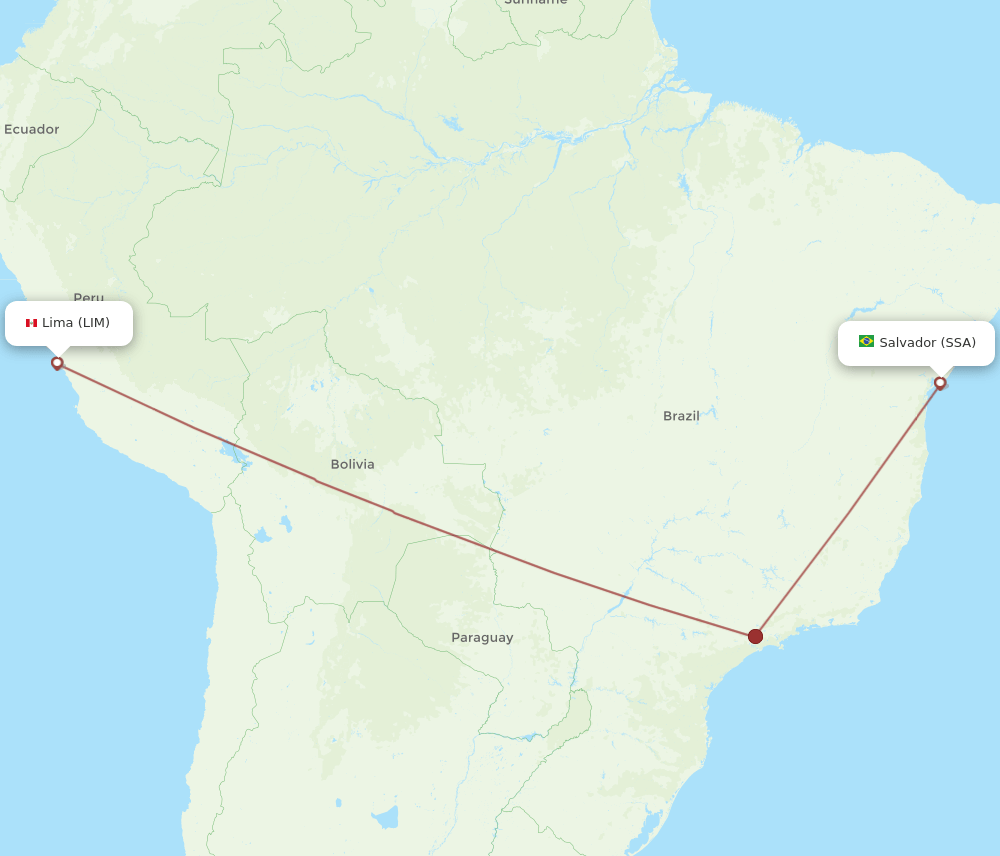 LIM to SSA flights and routes map