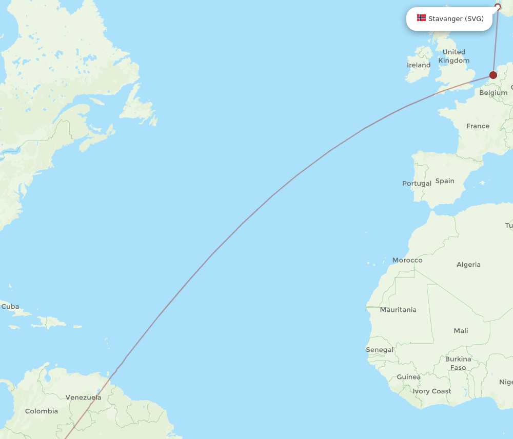 LIM-SVG flight routes