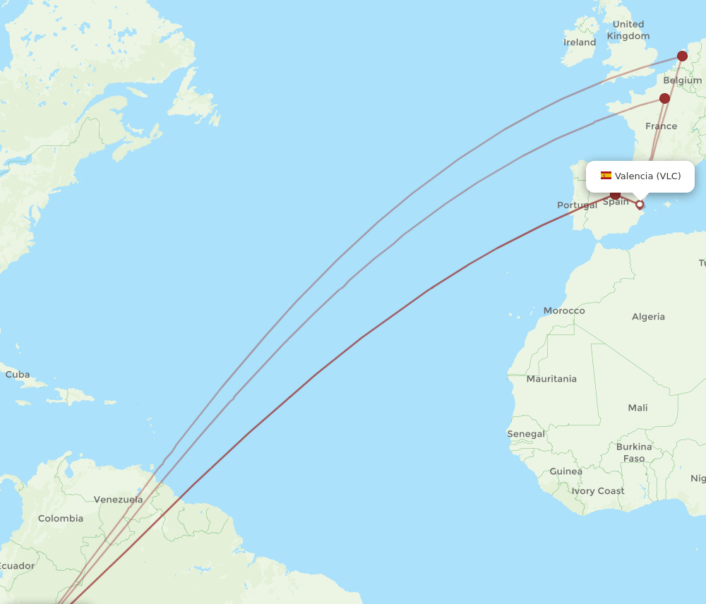 LIM-VLC flight routes